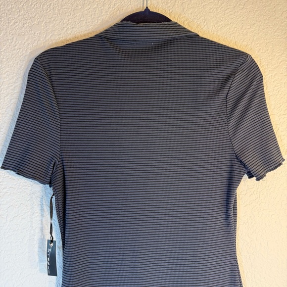 3rd + Malt‎ Women’s Polo Dress. Size M. Blue with black stripes. NWT - Picture 3 of 8